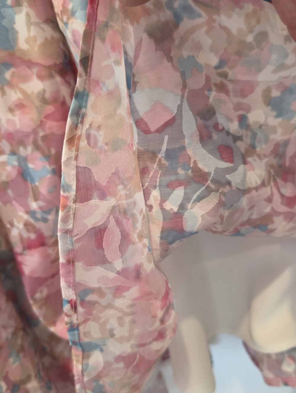 ENTRO Floral Puff Sleeve Square Neck Dress Medium - Picture 6 of 10